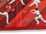 Hermes 2013 Rouge/Blanc PILOTARI by Hubert de Watrigant Twill 90cm, Pelote Basque! - poupishop