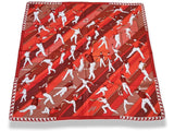 Hermes 2013 Rouge/Blanc PILOTARI by Hubert de Watrigant Twill 90cm, Pelote Basque! - poupishop