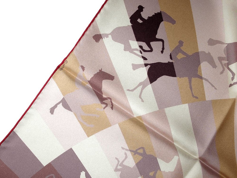 Hermes 2013 Sky Blue Beige Galop Chromatique by Benoit Pierre Emery Twill 90cm, New! - poupishop