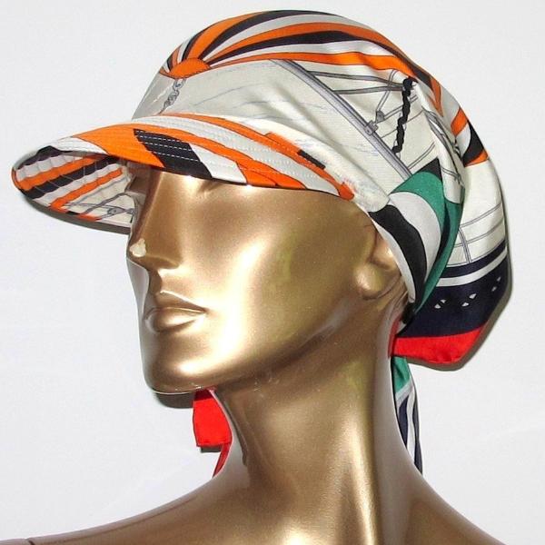 Hermes 2013 Spinnakers Jacquard Silk Scarf-Cap Hat All Sizes, New! - poupishop