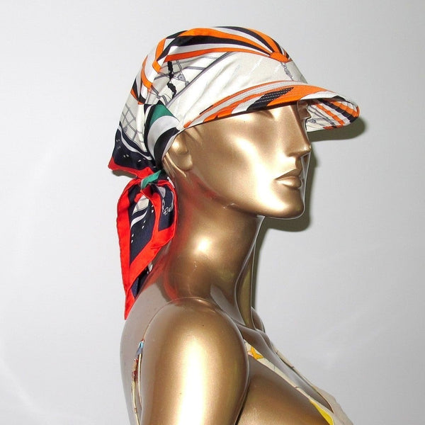 Hermes 2013 Spinnakers Jacquard Silk Scarf-Cap Hat All Sizes, New! - poupishop