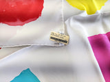 Hermes 2014 Blanc/Rouge/Mutlicolore Artist Carre by Claude Viallat Twill 90cm Scarf, NWT! - poupishop