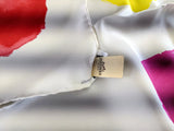 Hermes 2014 Blanc/Rouge/Mutlicolore Artist Carre by Claude Viallat Twill 90cm Scarf, NWT! - poupishop