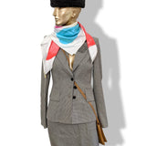 Hermes 2014 Blanc/Rouge/Mutlicolore Artist Carre by Claude Viallat Twill 90cm Scarf, NWT! - poupishop