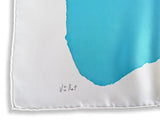 Hermes 2014 Blanc/Rouge/Mutlicolore Artist Carre by Claude Viallat Twill 90cm Scarf, NWT! - poupishop