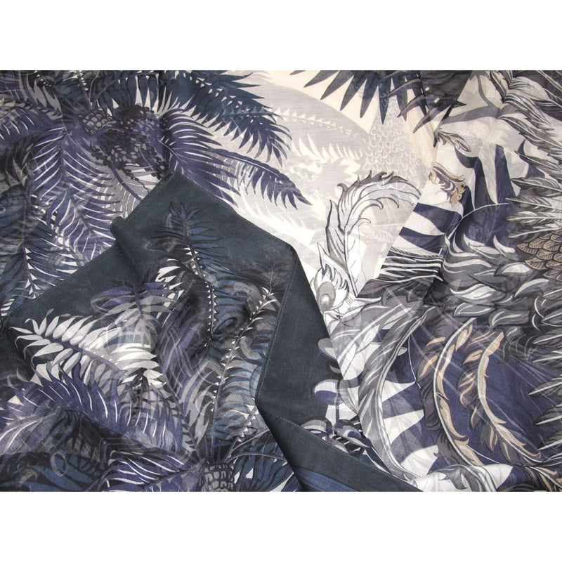 Hermes 2014 Bleu Nuit Mythique Phoenix Cotton Pareo Rare, NWT! - poupishop