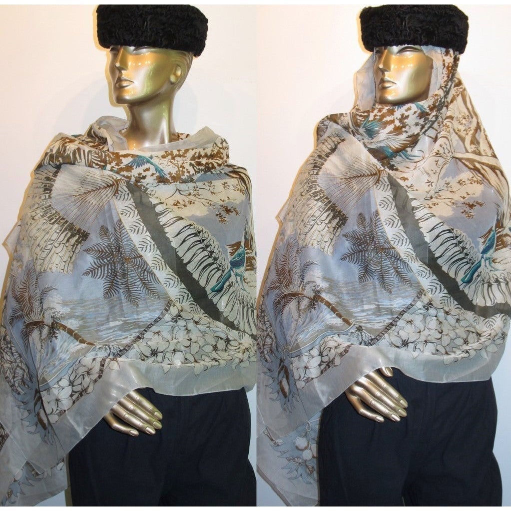 Hermes 2014 Grey Blue Aloha Cotton Pare Rare! - poupishop