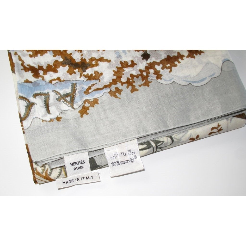 Hermes 2014 Grey Blue Aloha Cotton Pare Rare! - poupishop