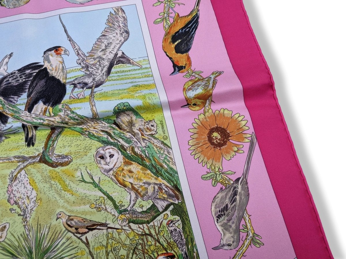 Hermes 2014 Ltd 500pc Caesar Kleberg La Vie Sauvage du Texas Blanc Matt Overprint Twill 90, RARE, NIB!