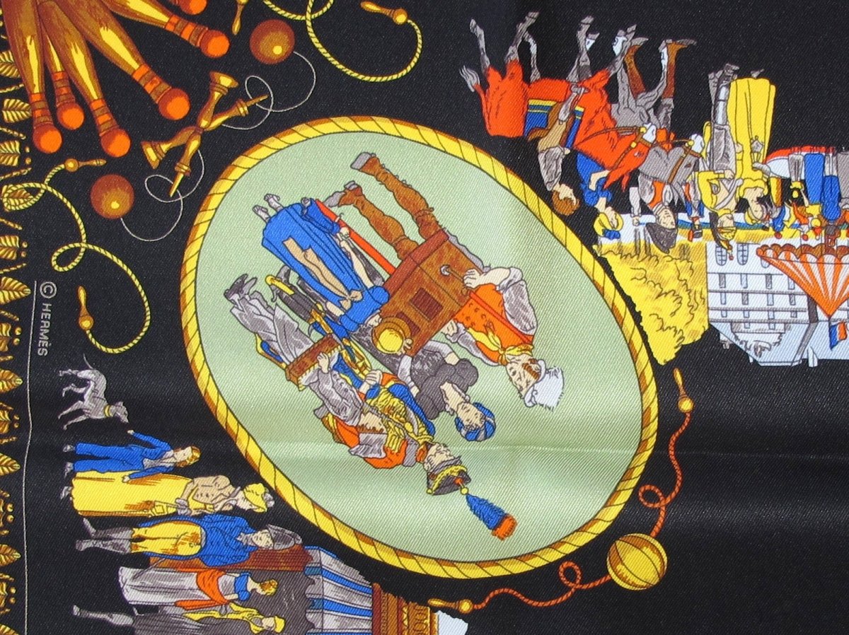 Hermes Promenade de Paris by Ledoux Vintage Silk 70