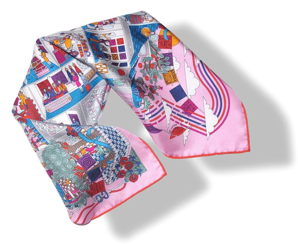 Hermes La Maison des Carres by Pierre-Marie Gavroche Pochette Twill 42