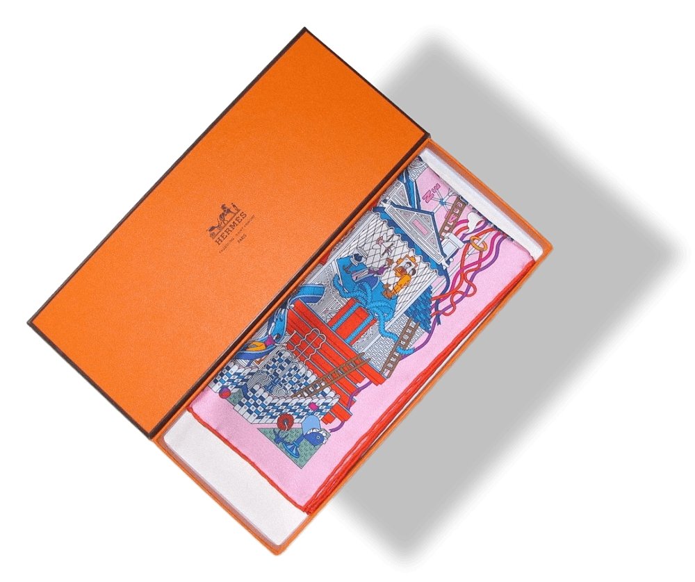 Hermes La Maison des Carres by Pierre-Marie Gavroche Pochette Twill 42