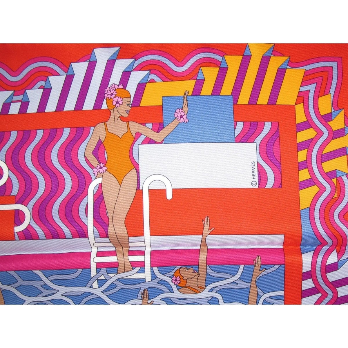 Hermes Ballet Aquatique Twill Silk 70