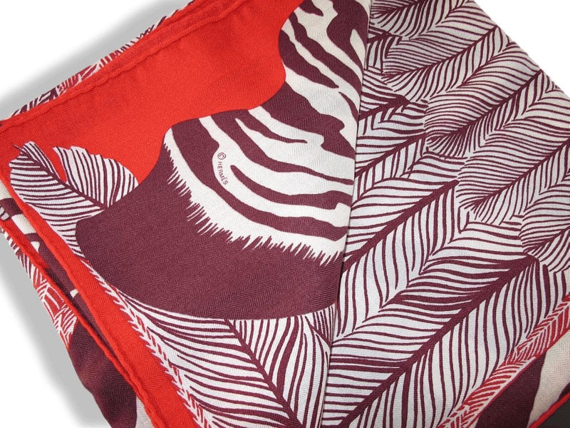 Hermes Zebra Pegasus by Alice Shirley Cashmere Shawl 140