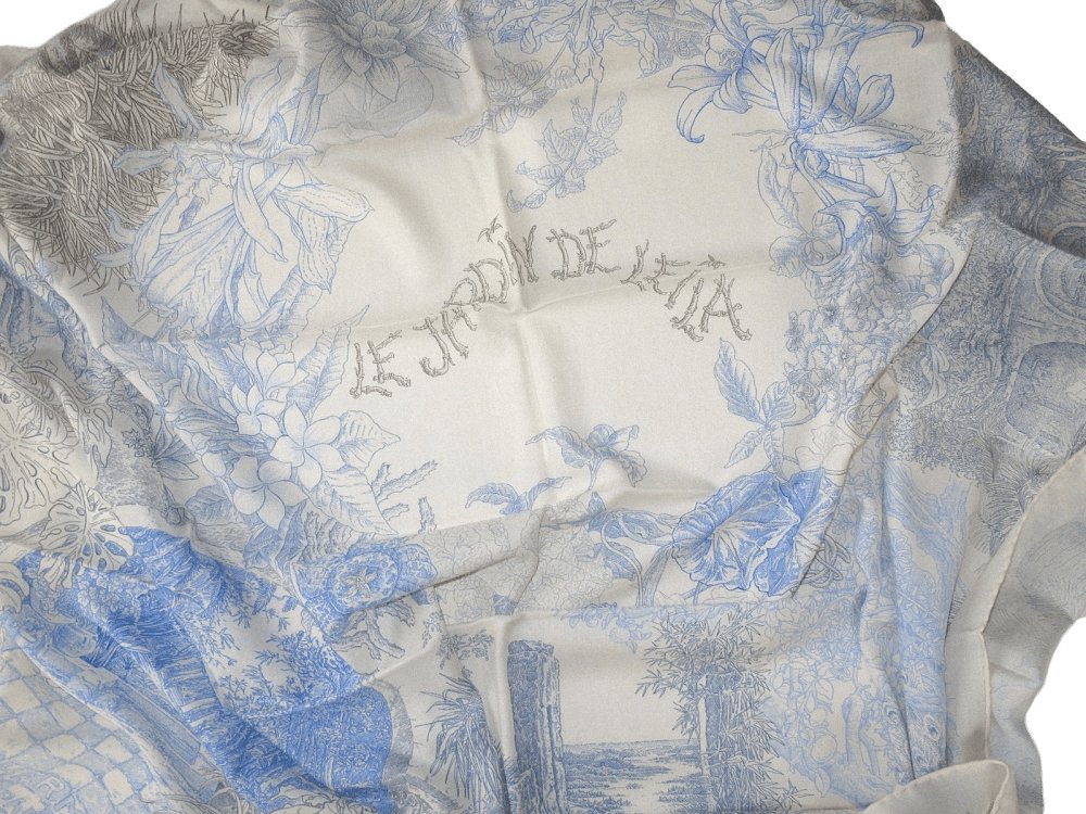 Hermes Le Jardin de Leila by Francois Houtin Cashmere Shawl 140