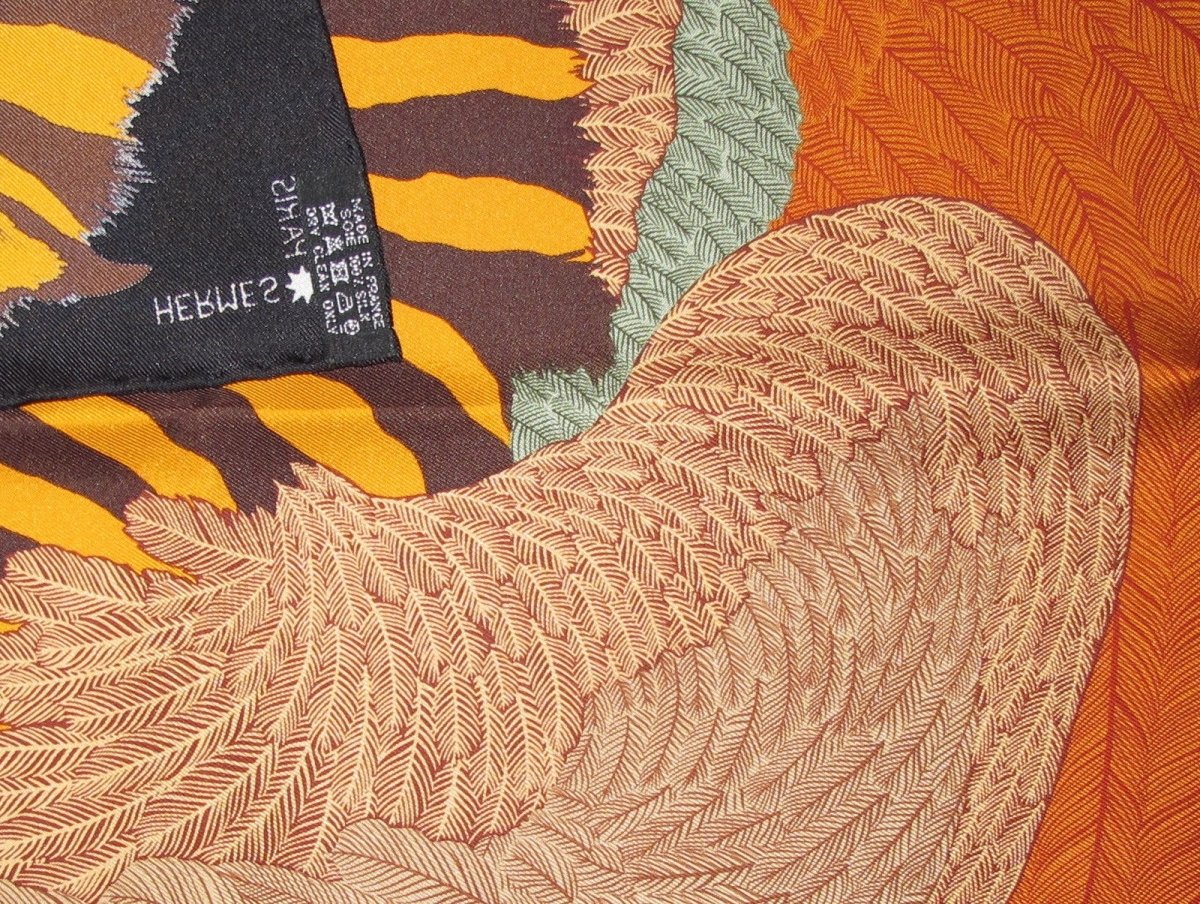Hermes Zebra Pegasus by Alice Shirley Twill Gavroche 42cm