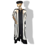 Hermes Brides de Gala Kaftan Long Twill Silk Dress