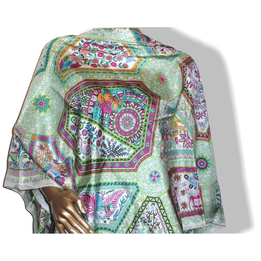 Hermes Les Chemins Secrets Carre Twill Plume 140