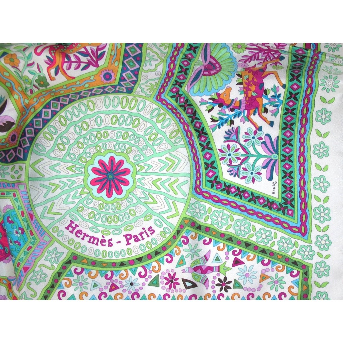 Hermes Les Chemins Secrets Carre Twill Plume 140