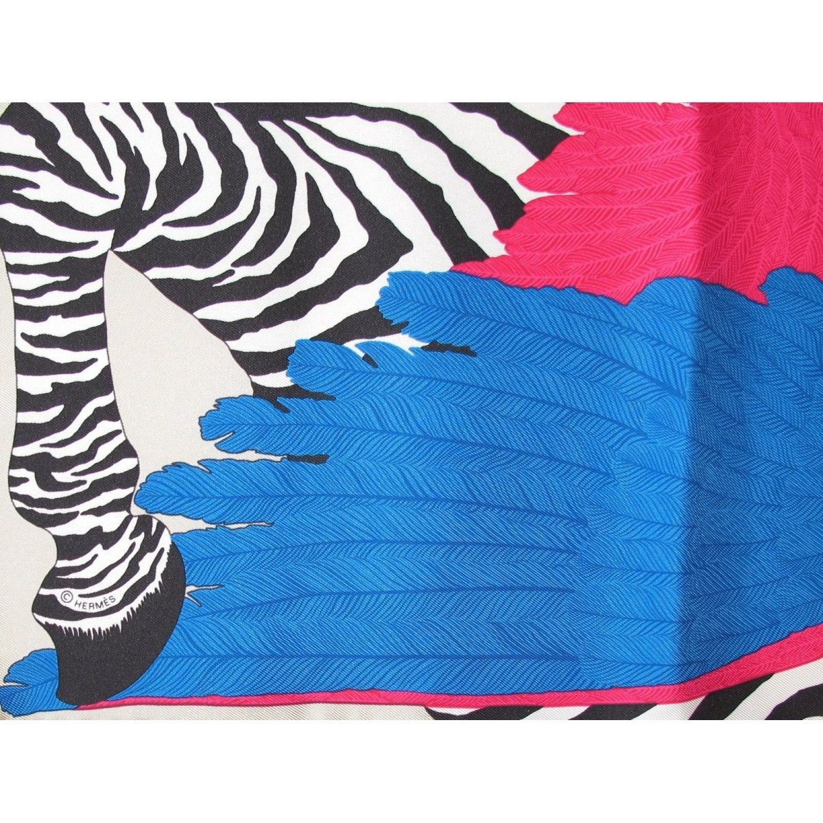 Hermes Zebra Pegasus Twill Gavroche 42cm