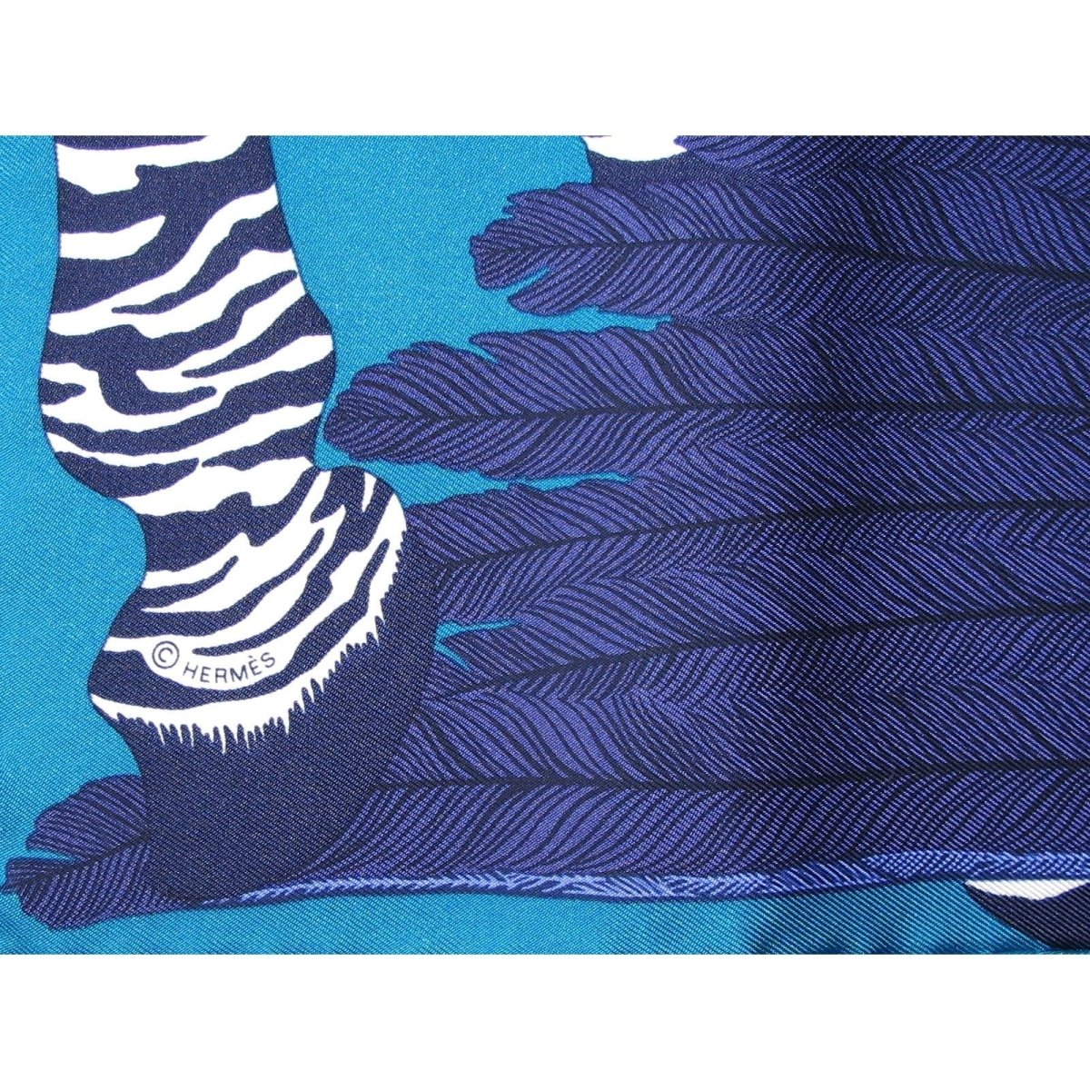 Hermes Zebra Pegasus Metamorphose des Objets Twill Gavroche 42cm
