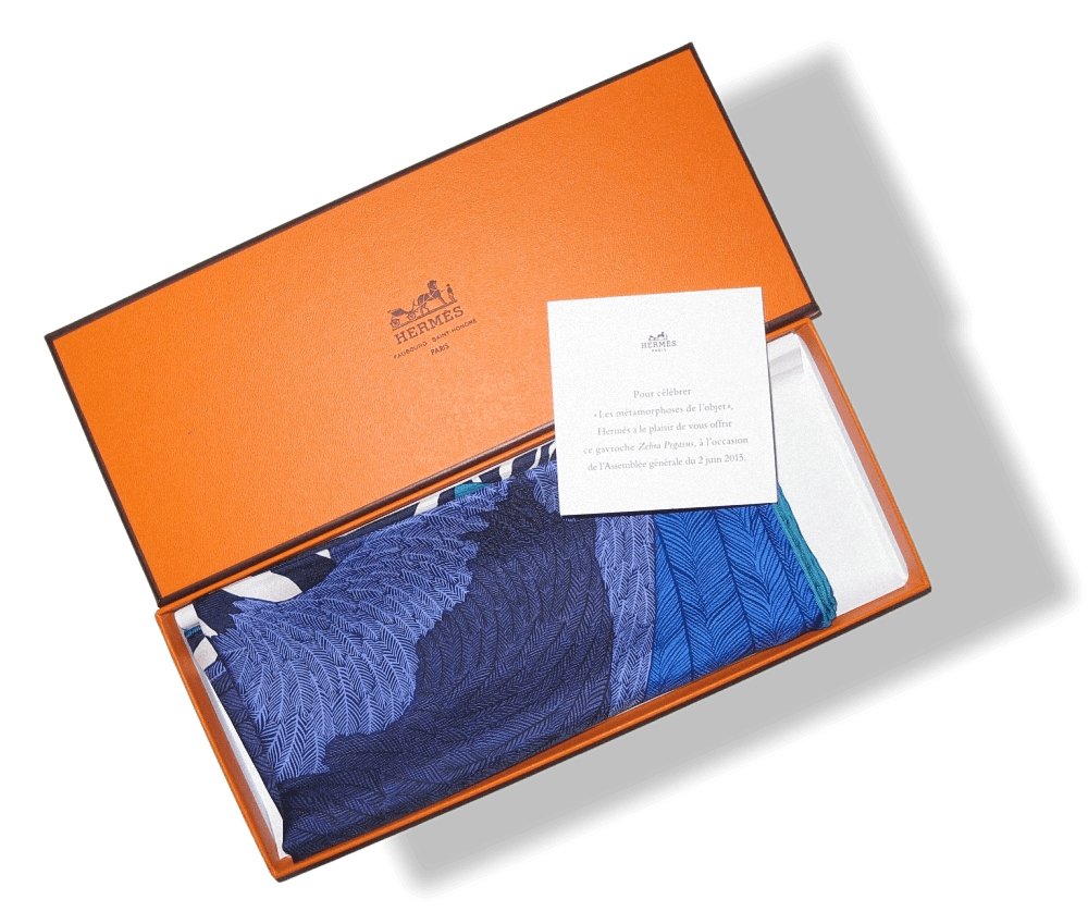 Hermes Zebra Pegasus Metamorphose des Objets Twill Gavroche 42cm