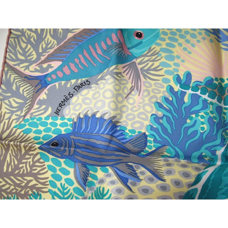 Hermes 2015 Turquoise Under the Waves by Alice Shirley Twill 90 - poupishop