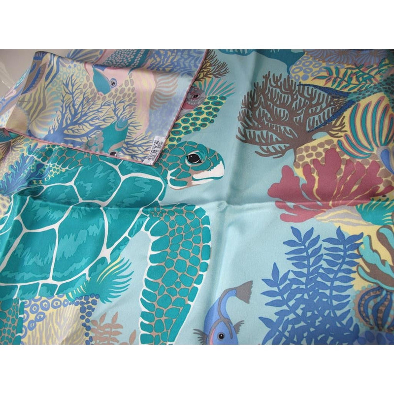 Hermes 2015 Turquoise Under the Waves by Alice Shirley Twill 90 - poupishop