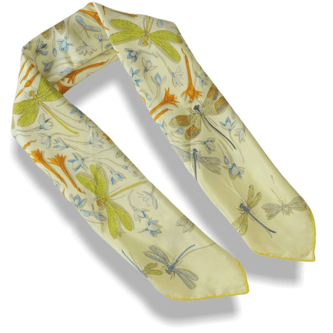 Hermes Dragonflies by Leight P. Cooke Vintage Silk 70
