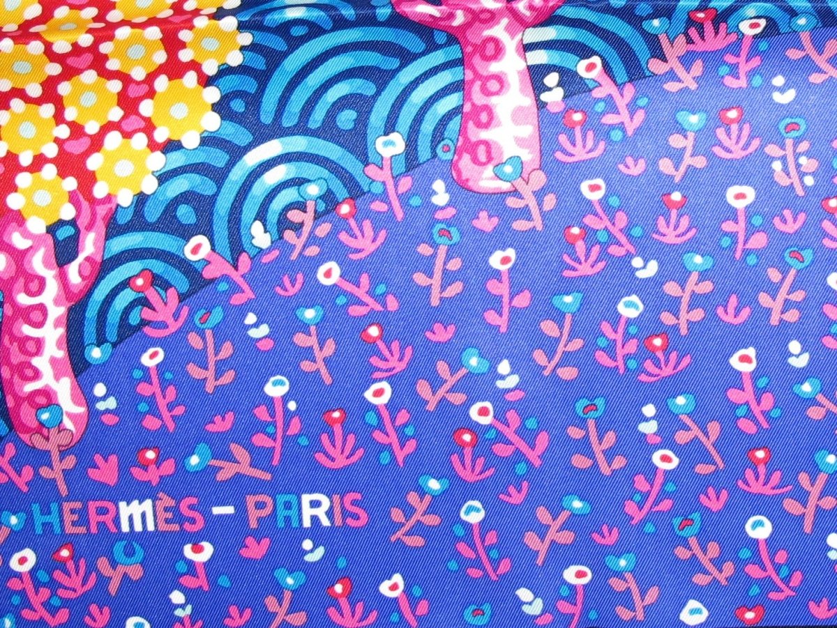Hermes Les Ailes Pleines de Joie by L. Milinkov Vintage Silk 70
