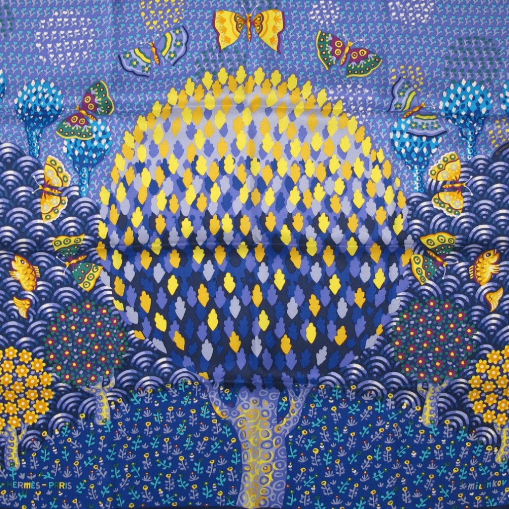 Hermes 2016 Blue Les Ailes Pleines de Joie 