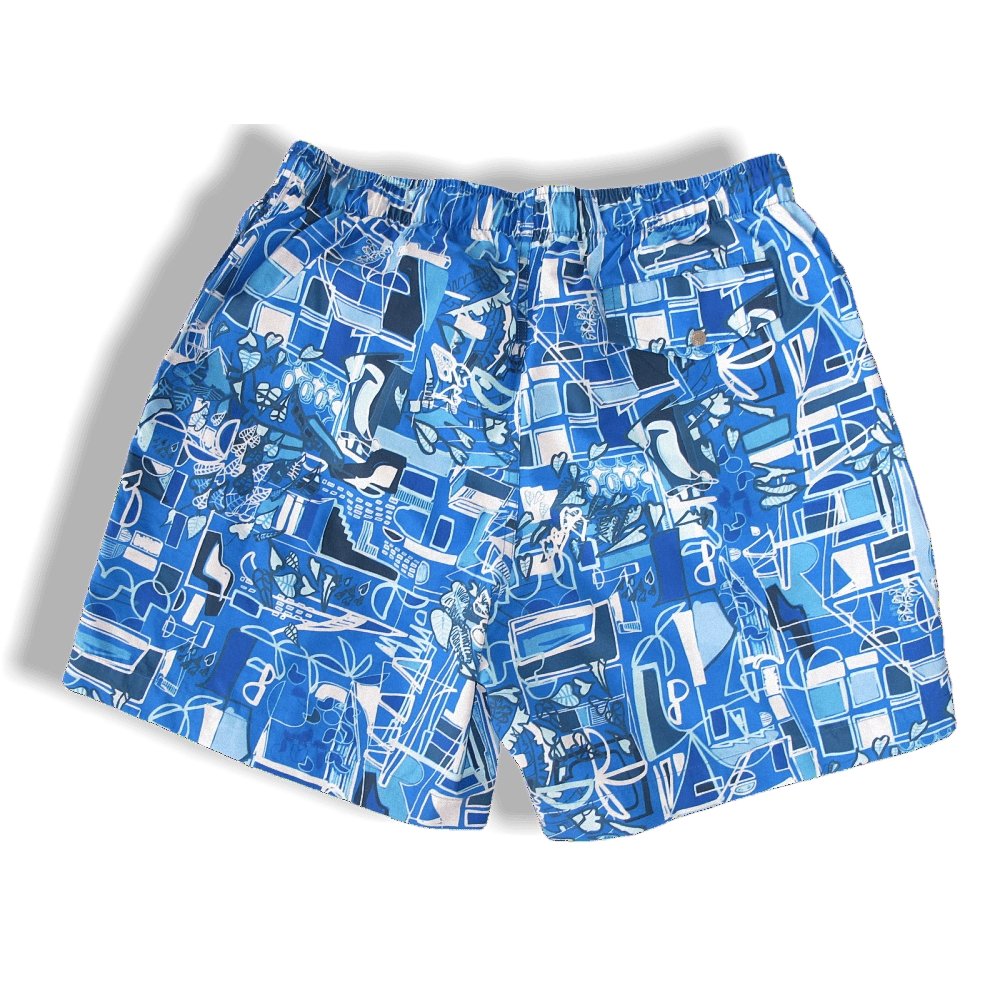 Hermes 2016 Blue Modernisme Tropical Brazil Swimwear Board Shorts Casual Beach Pants
