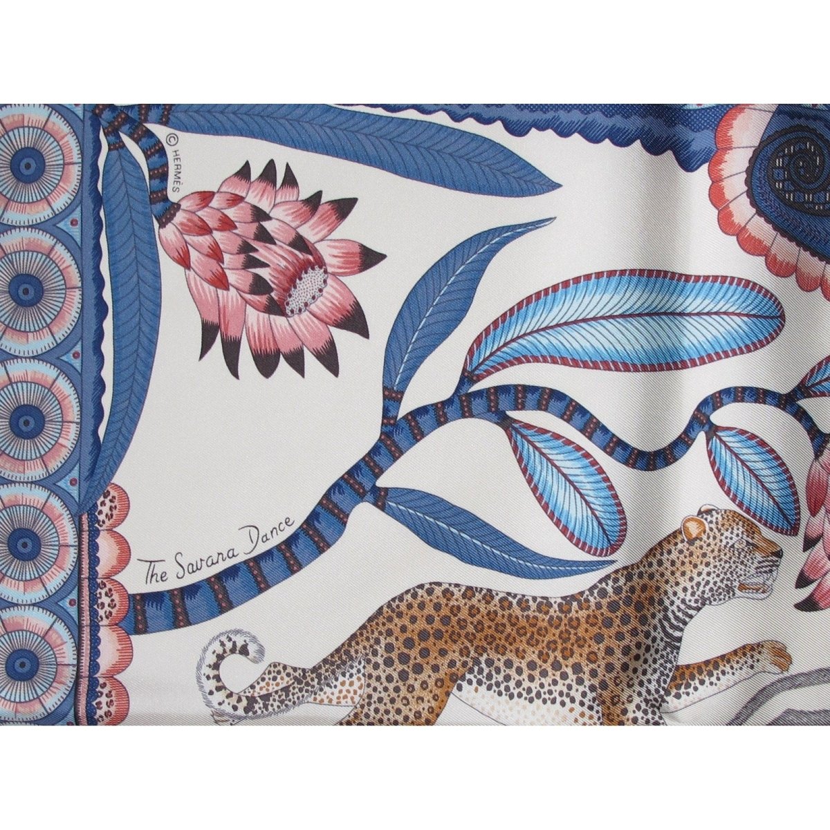 Hermes The Savana Dance Pocket Scarf Gavroche Twill 45