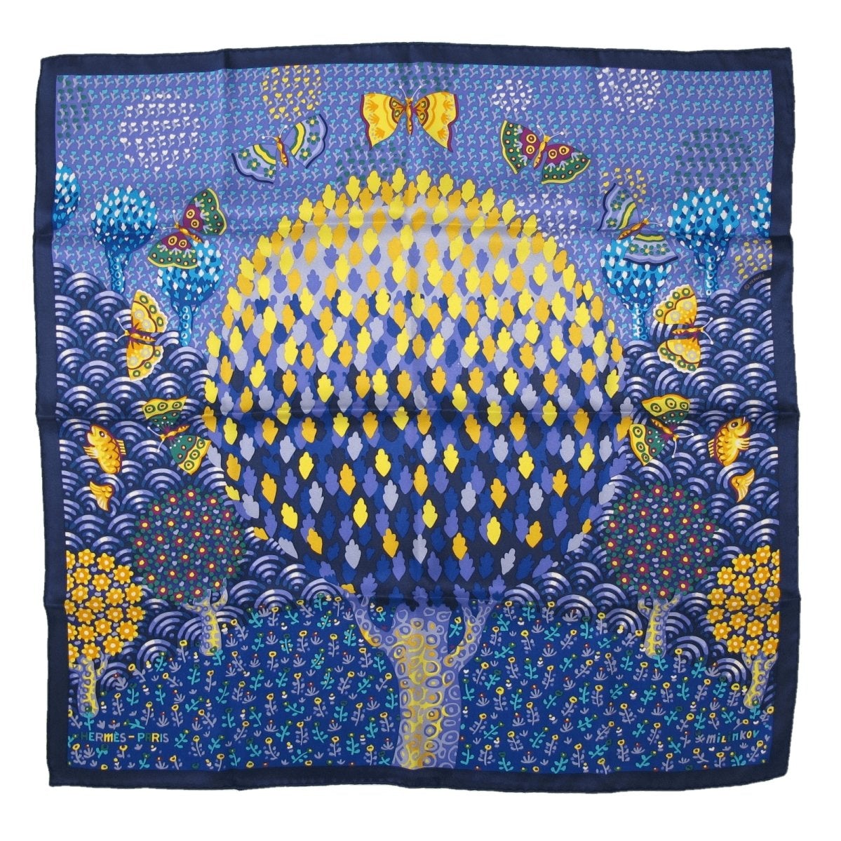 hermes les ailes pleines de joie Twill Silk 70