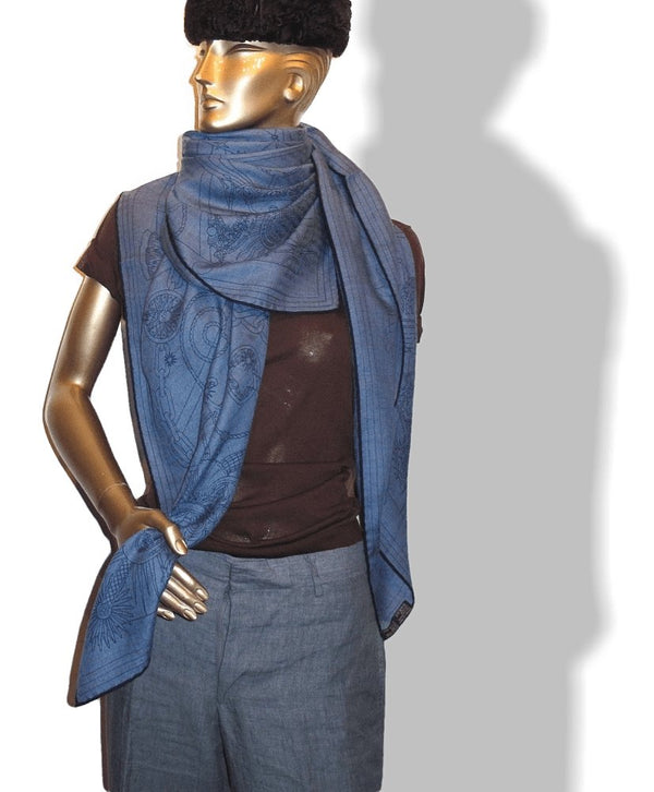 Hermes c'est la fete cashmere shawl