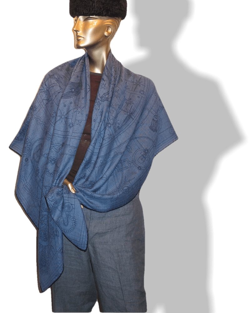 Hermes c'est la fete cashmere shawl