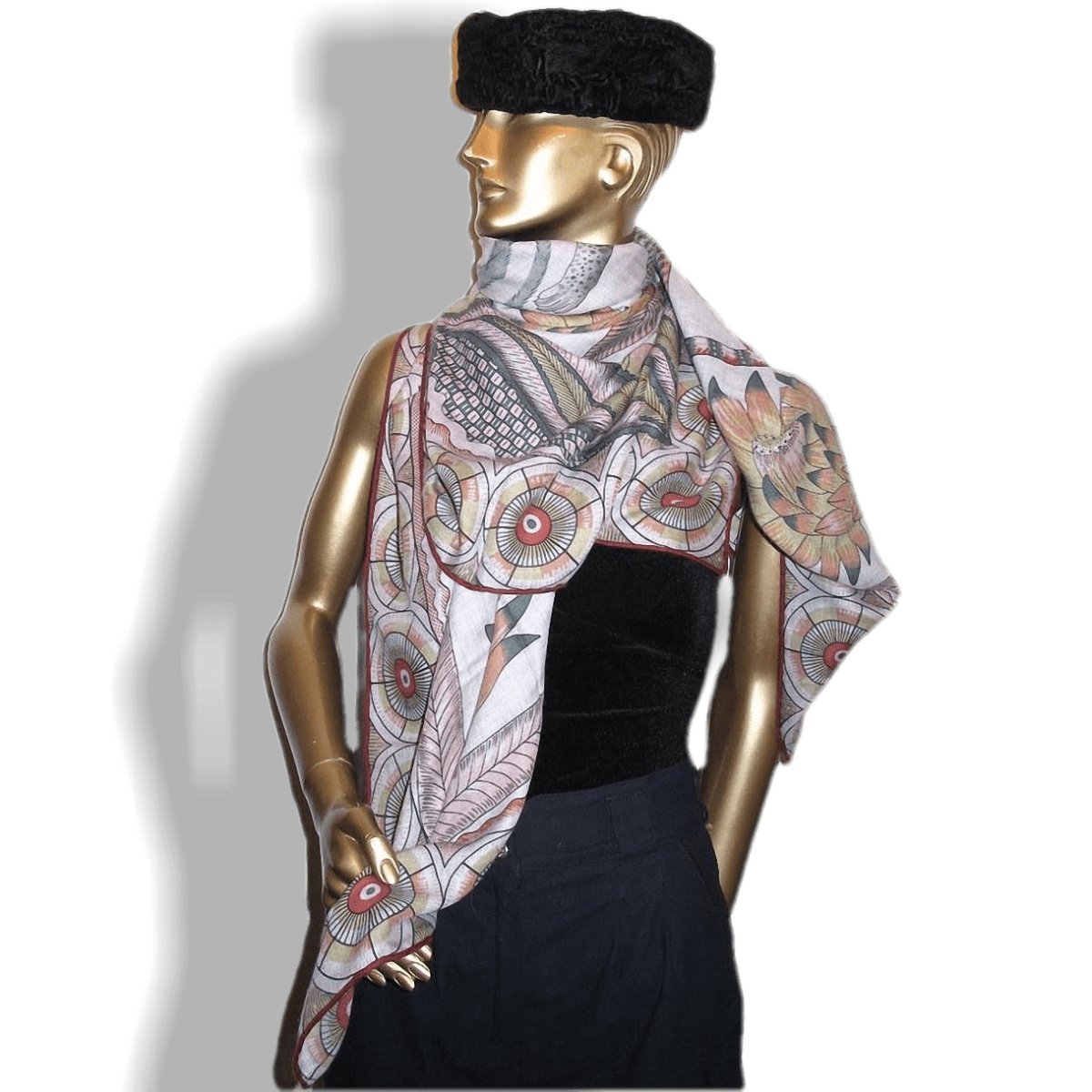 Hermes 2016 Savana Dance cashmere shawl
