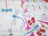 Hermes Dragonflies by Leight P. Cooke Vintage Silk 70