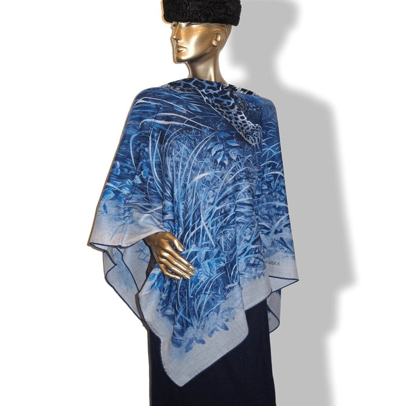 Hermes Panthera Pardus by Robert Dallet Cashmere Shawl 140