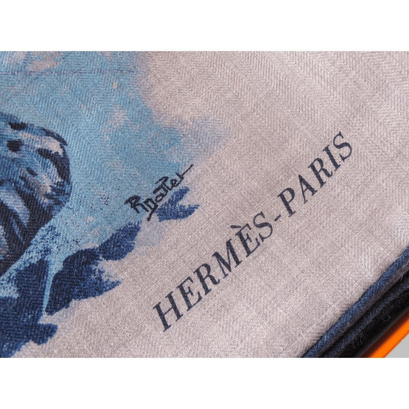 Hermes Panthera Pardus by Robert Dallet Cashmere Shawl 140