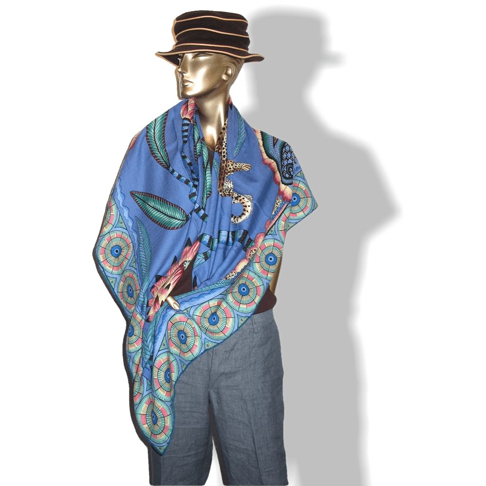 Hermes The Savana Dance Cashmere by Ardmore Artists Shawl 140