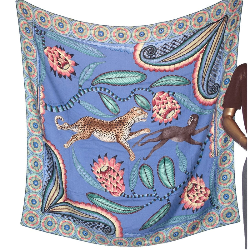 Hermes The Savana Dance Cashmere by Ardmore Artists Shawl 140
