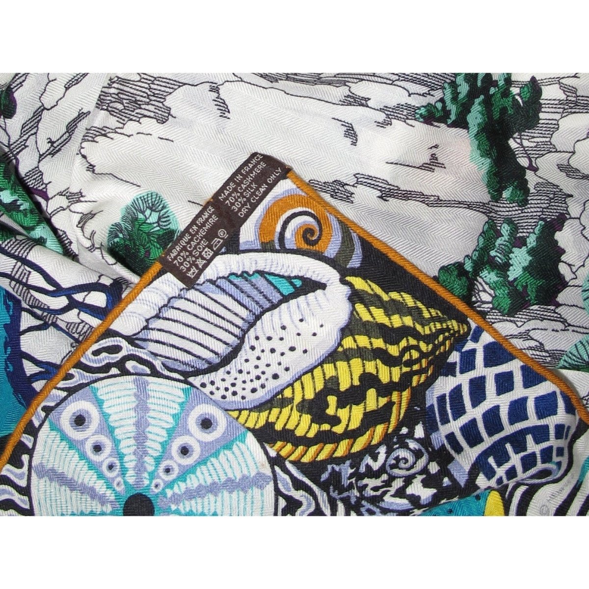 Hermes 2016 Orange Lavender Turquoise Sieste au Paradis by Aline