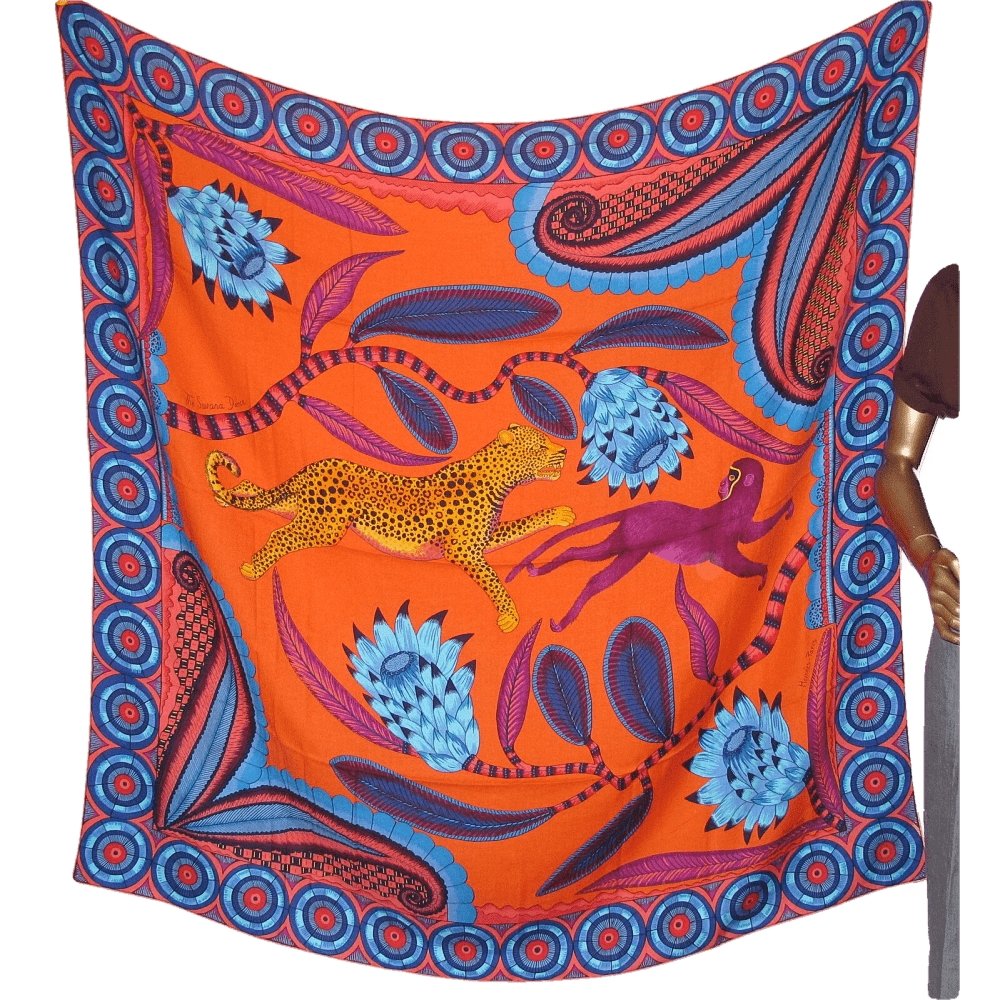 Hermes The Savana Dance Cashmere by Ardmore Artists Shawl 140