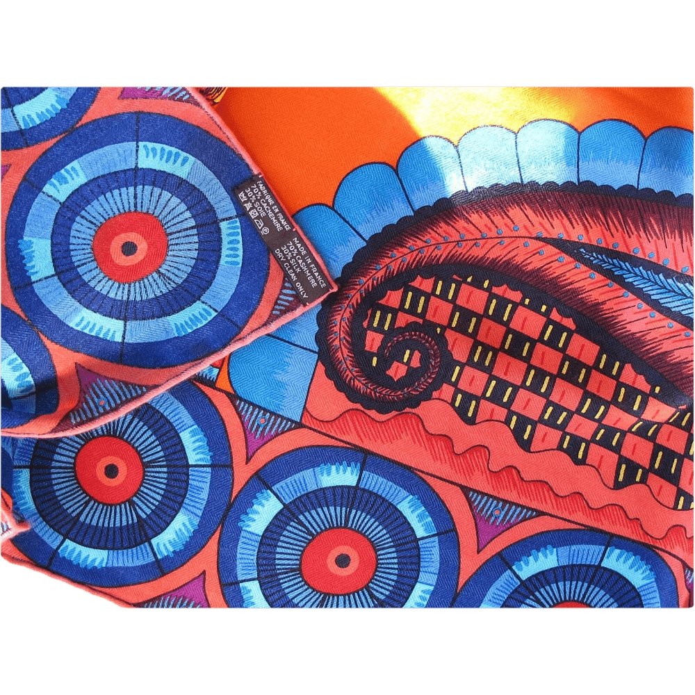 Hermes The Savana Dance Cashmere by Ardmore Artists Shawl 140
