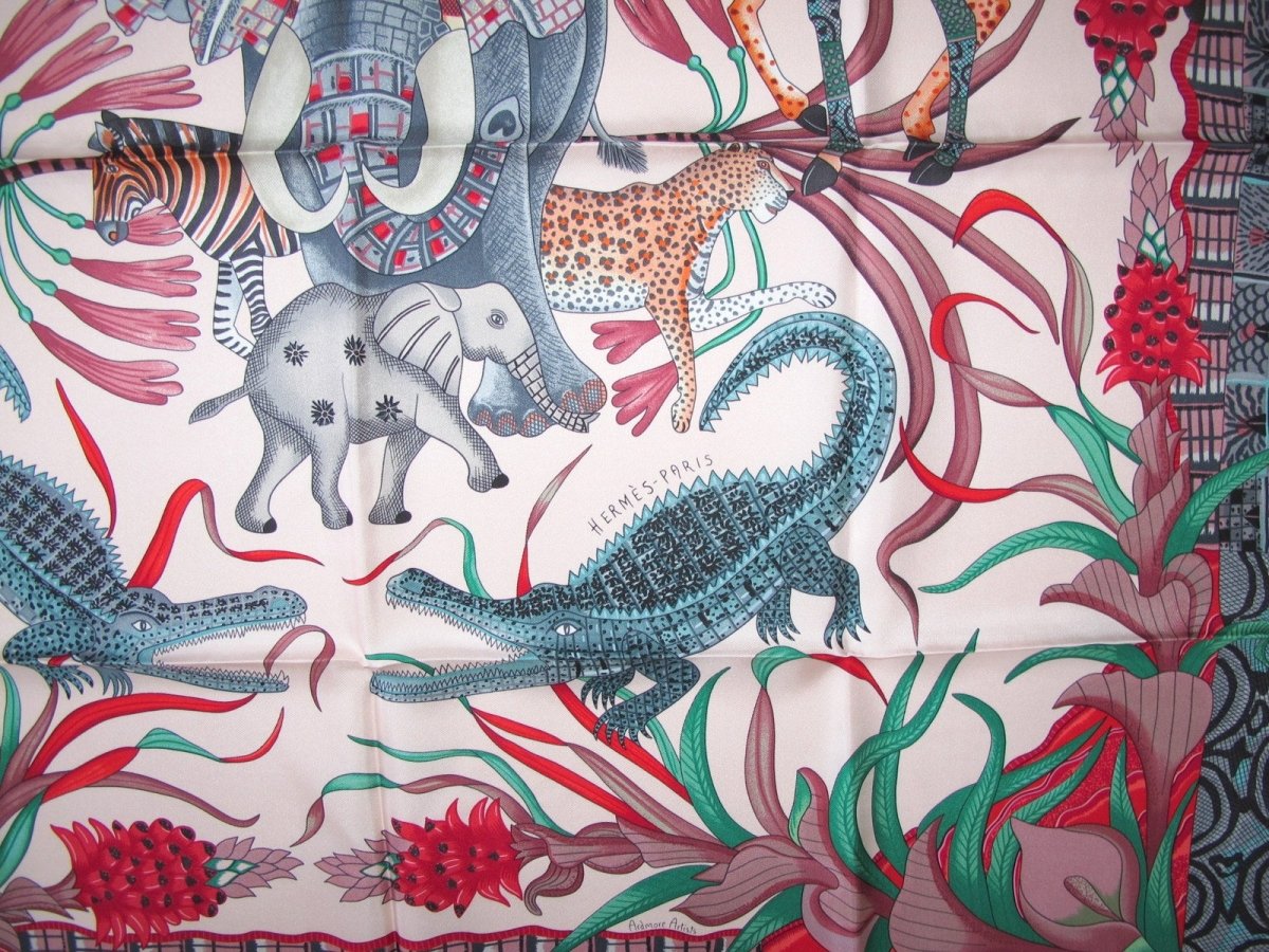 Hermes La Marche du Zambeze by Ardmore Artists Scarf