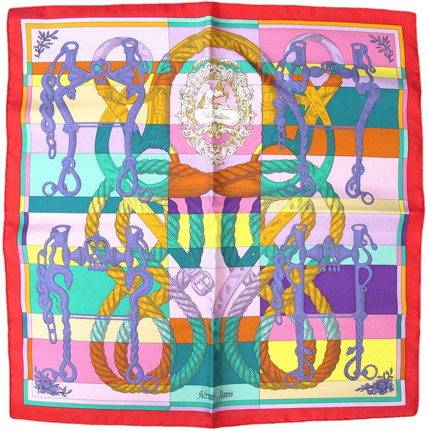 Hermes Della Cavalleria by Virgnie Jamin Gavroche Pocket Scarf 45cm