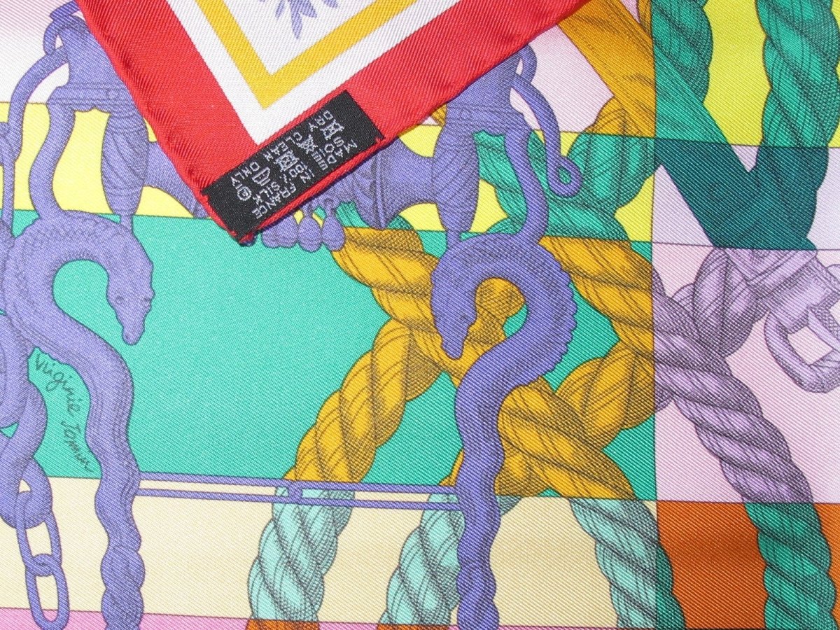 Hermes Della Cavalleria by Virgnie Jamin Gavroche Pocket Scarf 45cm
