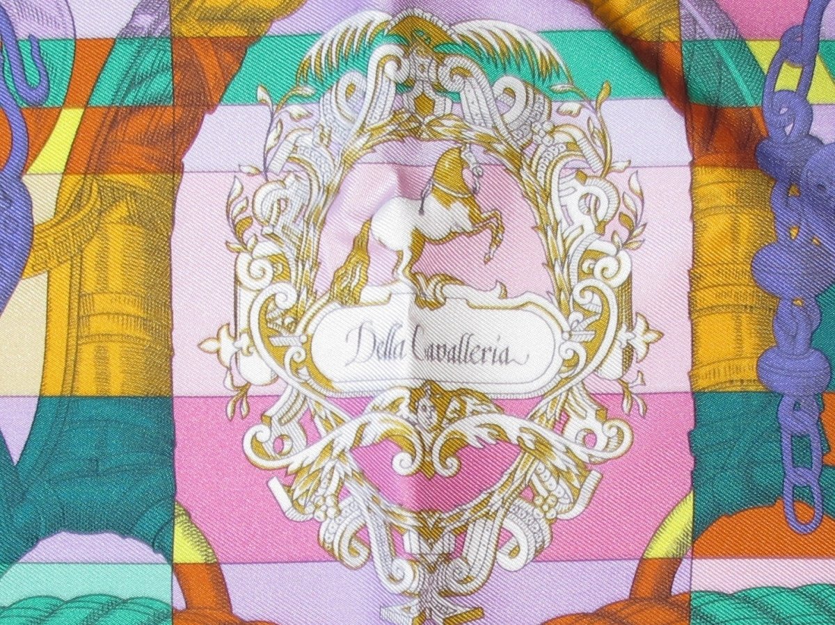 Hermes Della Cavalleria by Virgnie Jamin Gavroche Pocket Scarf 45cm