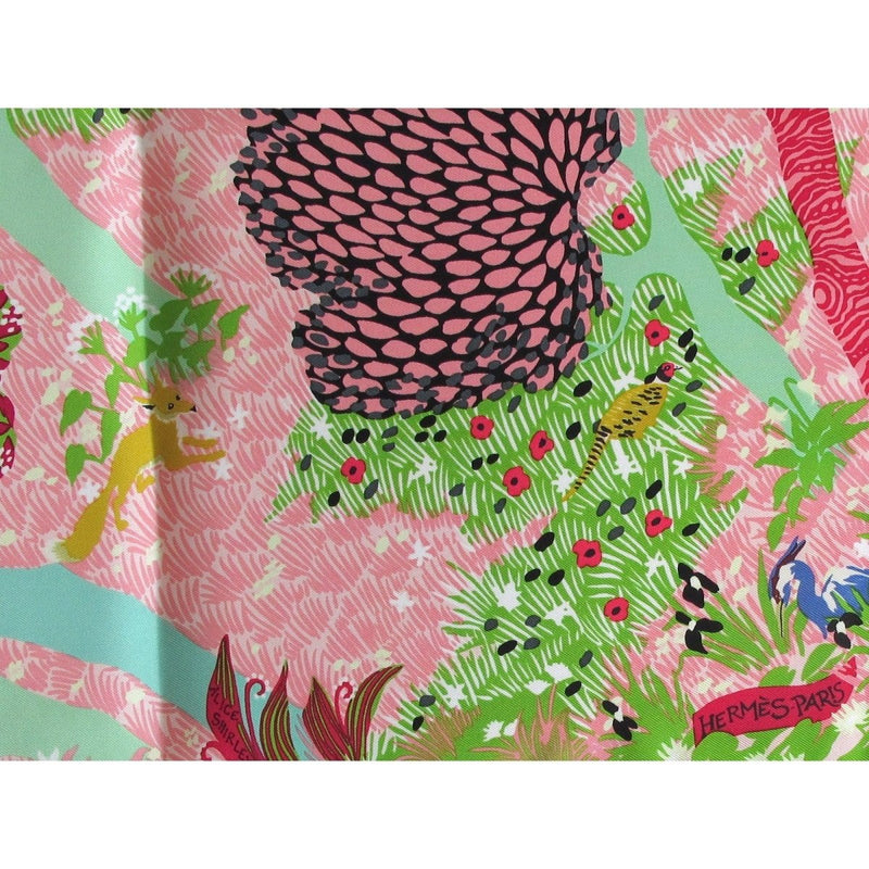 Hermes 2017 Dans un Jardin Anglais by Alice Shirley Gavroche Pocket Scarf 45, NIB! - poupishop
